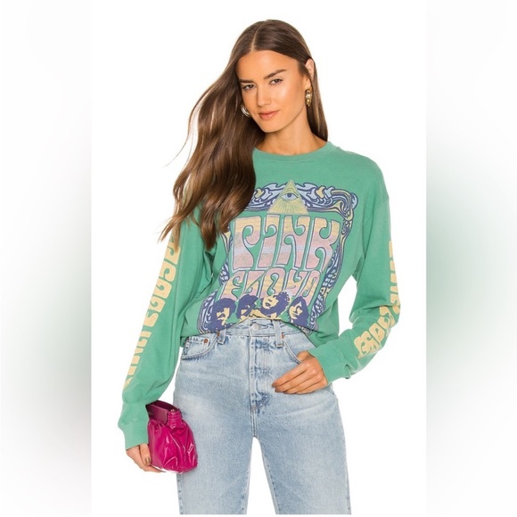 Daydreamer Women's Green Oversized Pink Floyd Graphic T Shirt Size Medium‎ - Picture 2 of 9